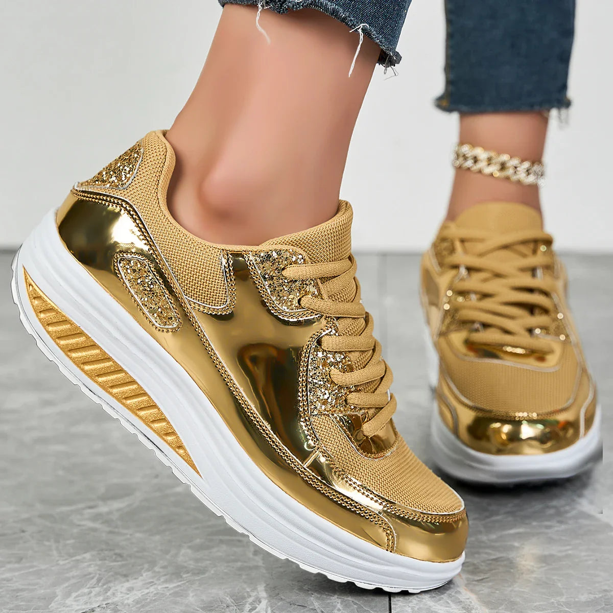Sofia | Women Orthopedic Lace-Up Sneakers