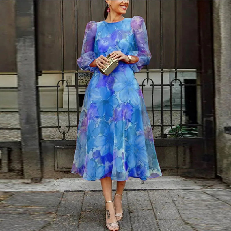 Hope | Women’s Floral Wedding Guest Midi Dress