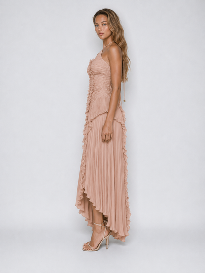 Aurelia | Women's Embroidered Halterneck Maxi Dress