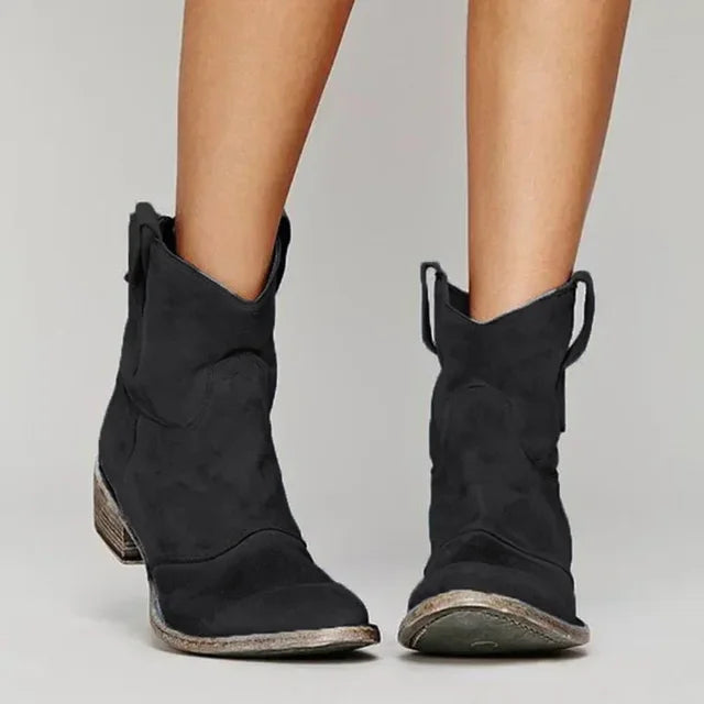 Hadley | Women’s Elegant Rounded Toe Cowboy Boots