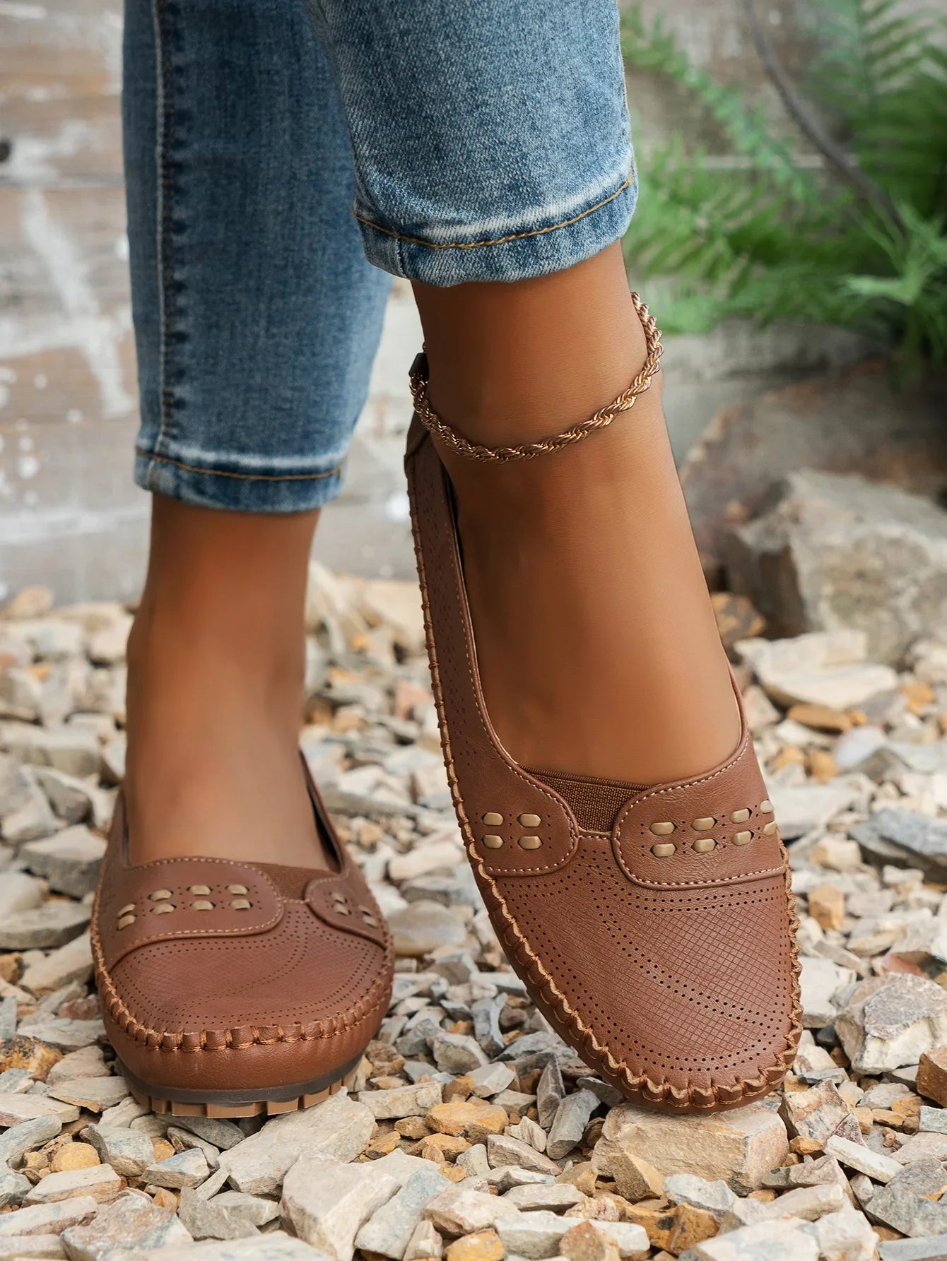 Grace | Women's Casual Flat Velcro Loafers
