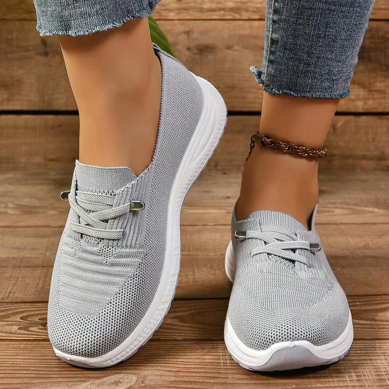 Daphne | Women Casual Lace-Up Slip-On Shoes