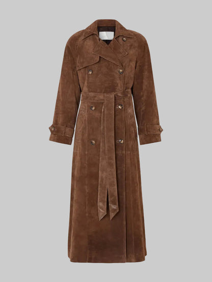 Elena | Women's Comfort Suede Trenchcoat