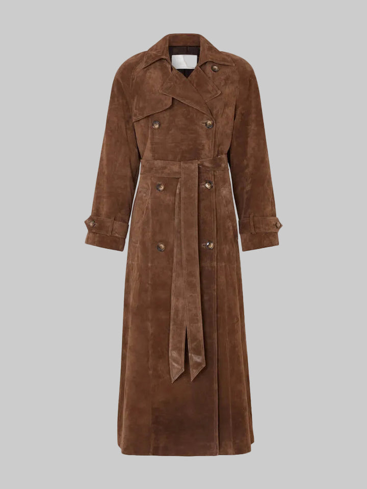 Elena | Women's Comfort Suede Trenchcoat