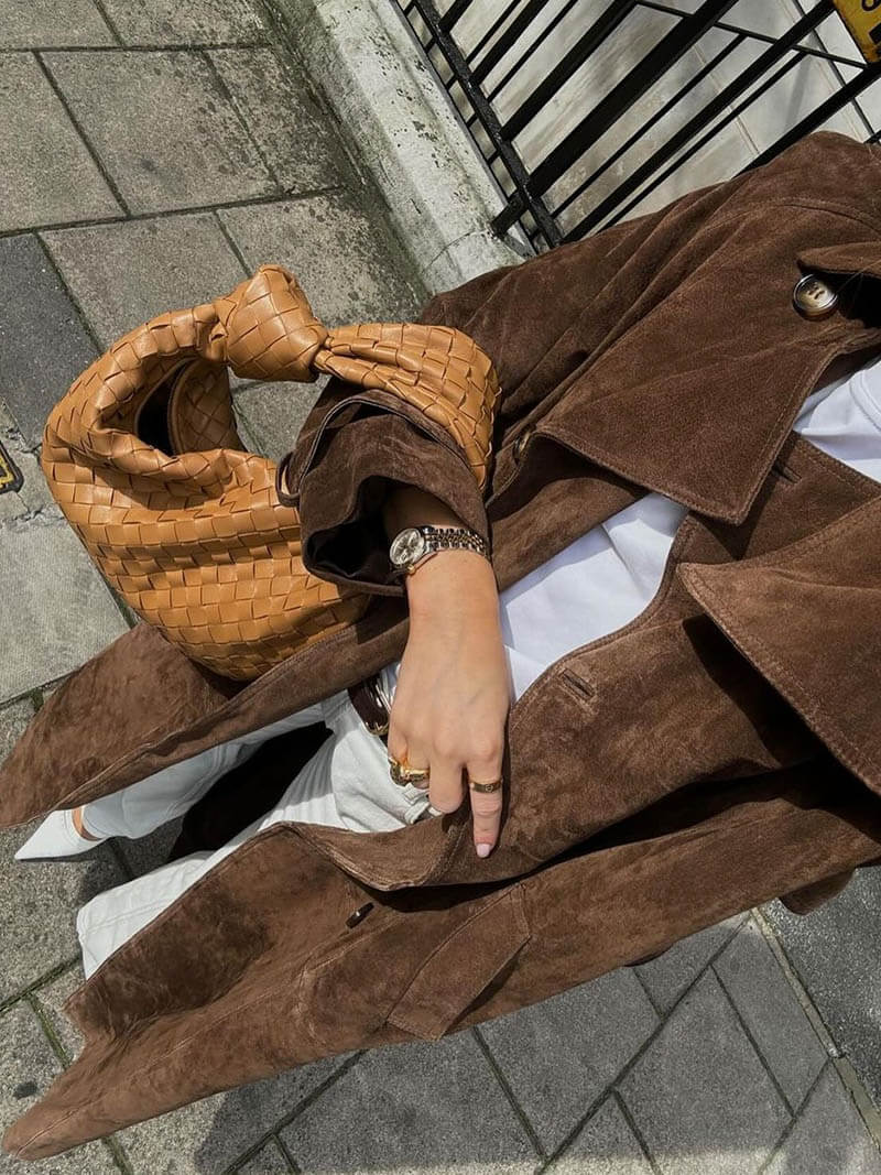 Elena | Women's Comfort Suede Trenchcoat