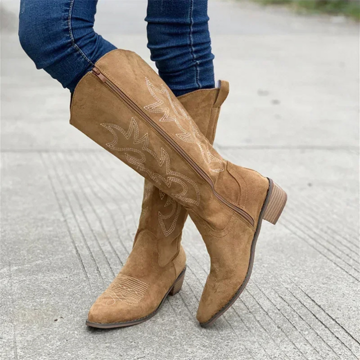Romina | Women’s Knee High Cowboy Boots