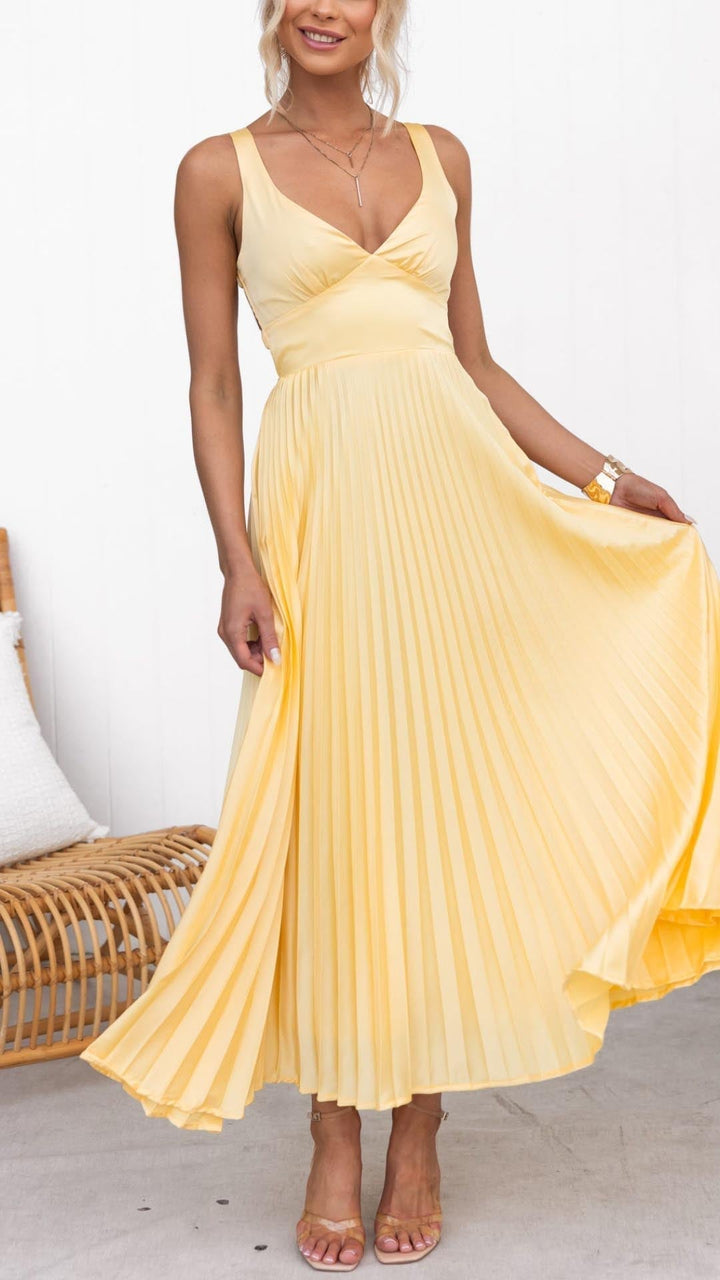 Vivienne | Women’s Summer Pleated Maxi Dress