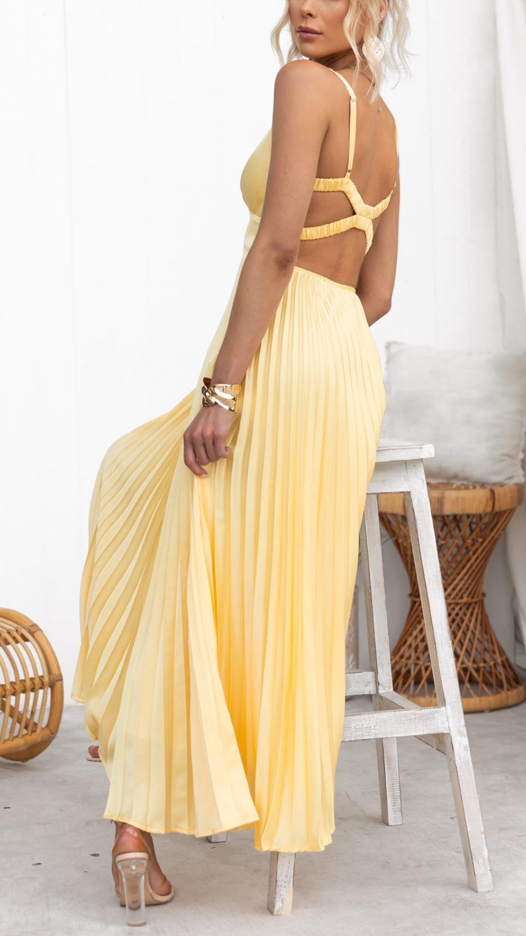 Vivienne | Women’s Summer Pleated Maxi Dress