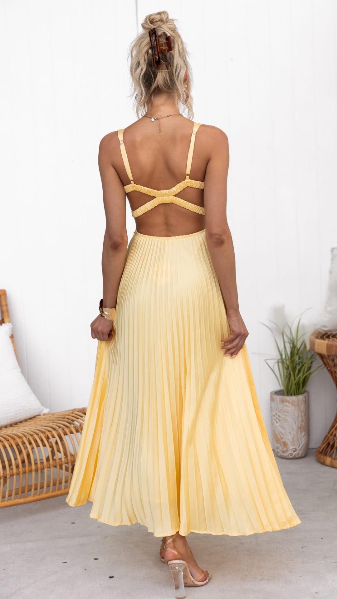 Vivienne | Women’s Summer Pleated Maxi Dress