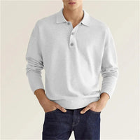 Theo | Men Casual Long Sleeve Polo Shirt
