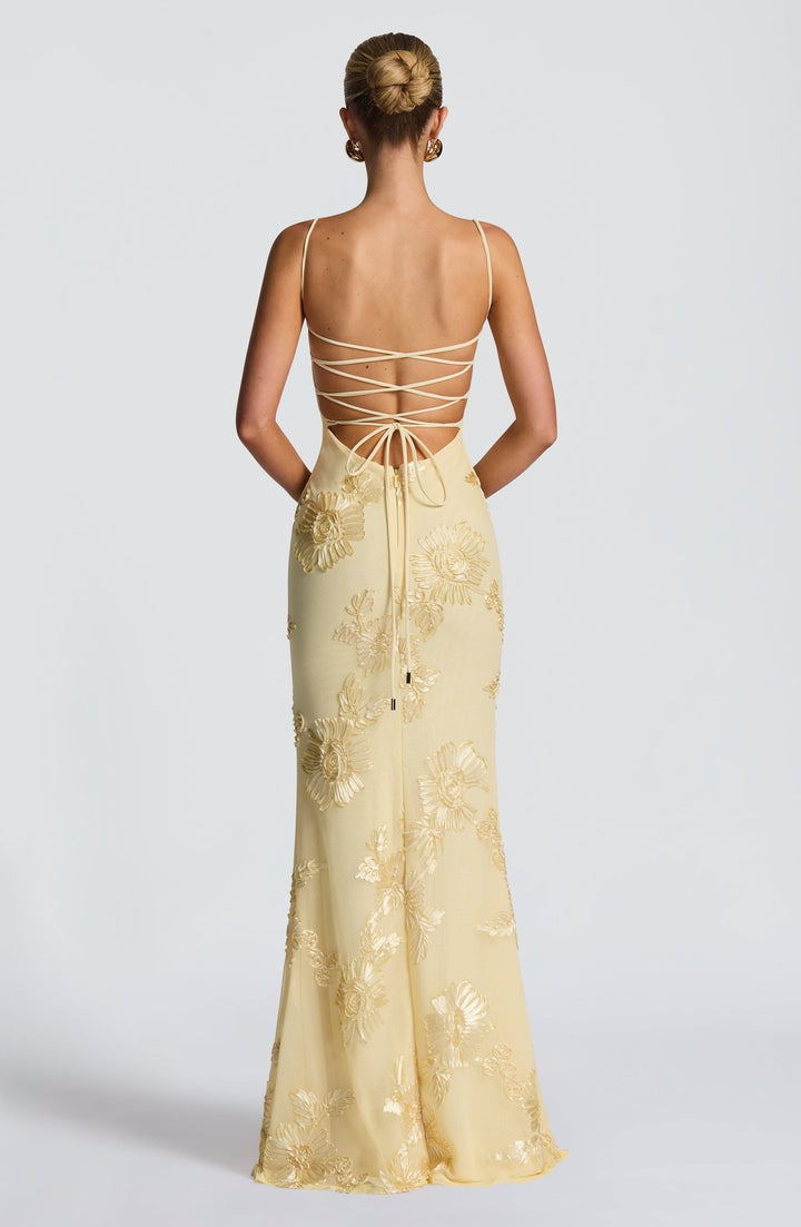 Evelina | Women’s Floral Maxi Wedding Guest Dress