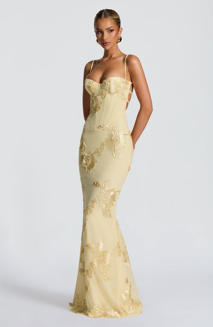 Evelina | Women’s Floral Maxi Wedding Guest Dress