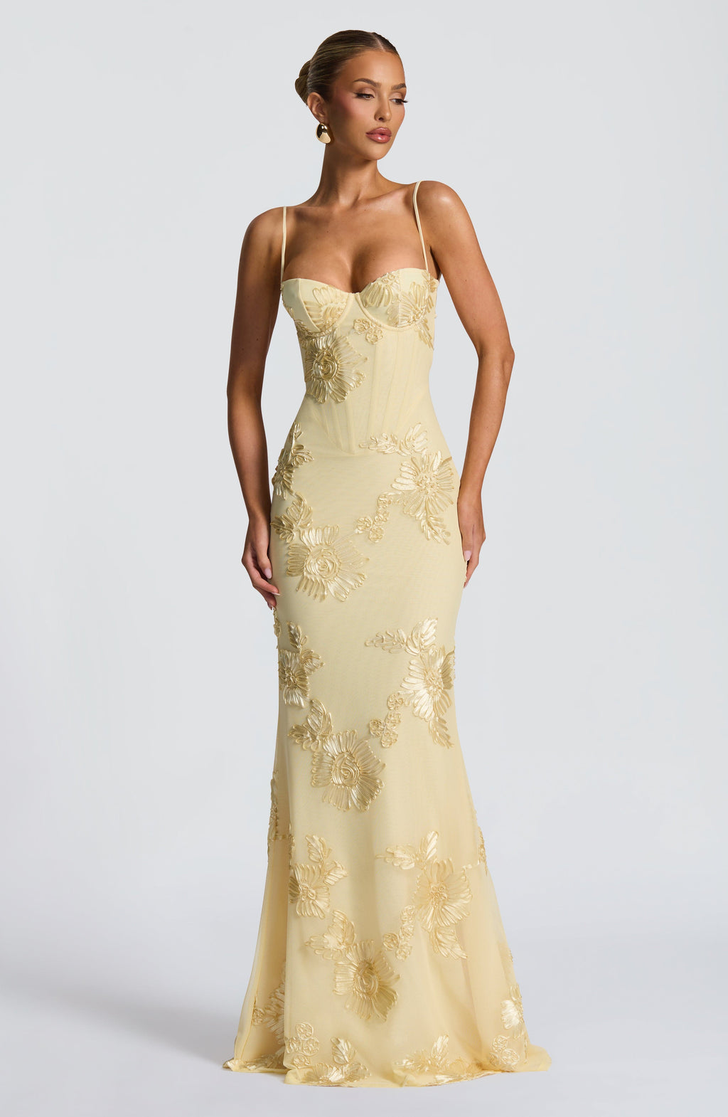 Evelina | Women’s Floral Maxi Wedding Guest Dress