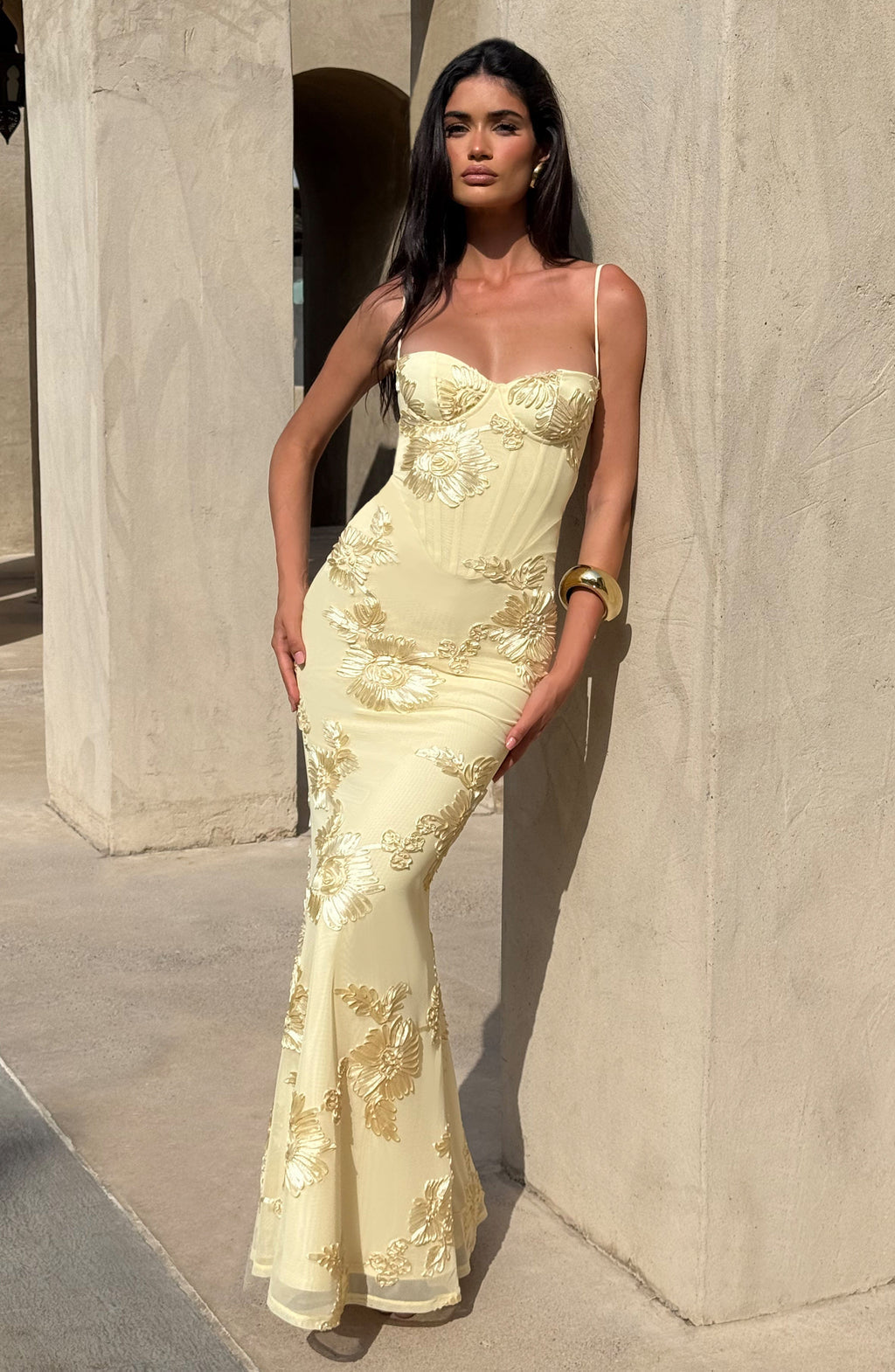 Evelina | Women’s Floral Maxi Wedding Guest Dress