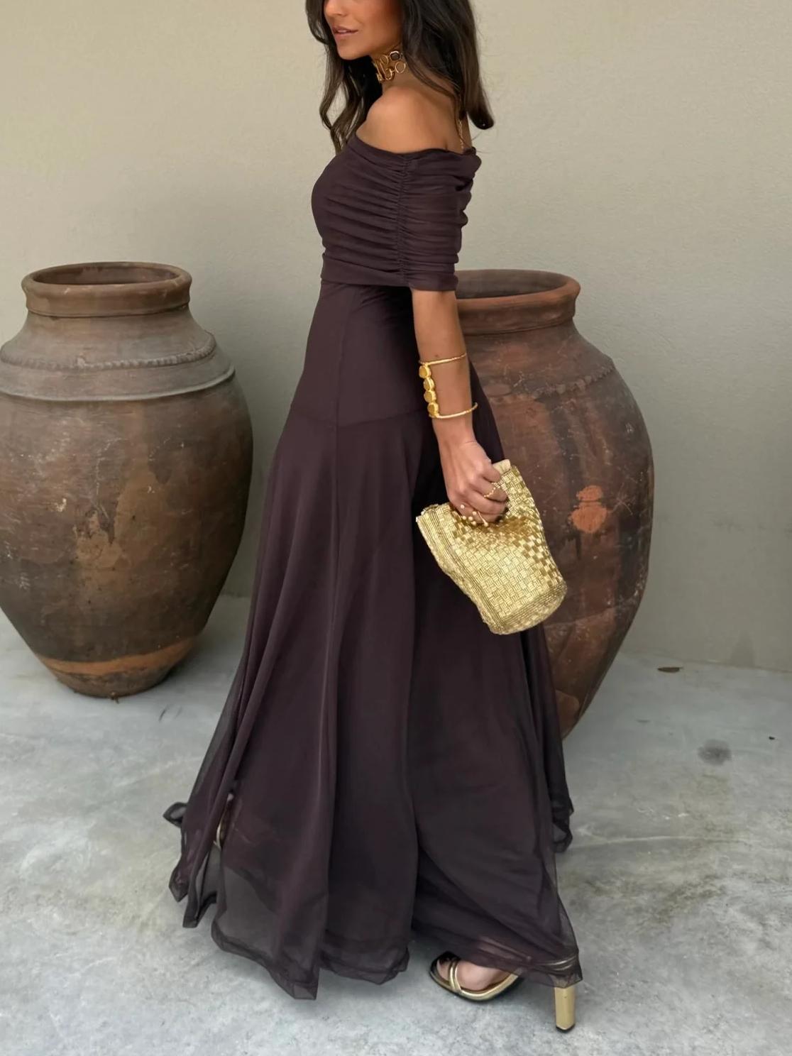 Sanna | Women’s Summer Off-Shoulder Evening Dress