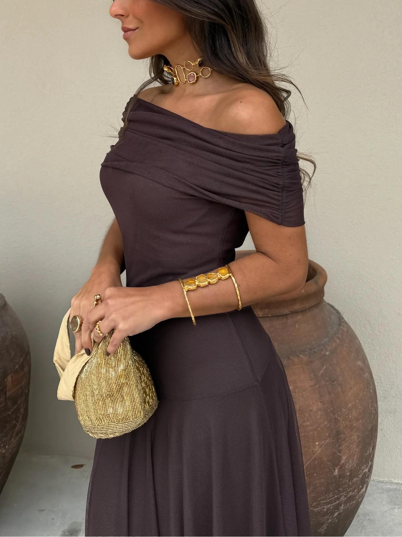 Sanna | Women’s Summer Off-Shoulder Evening Dress