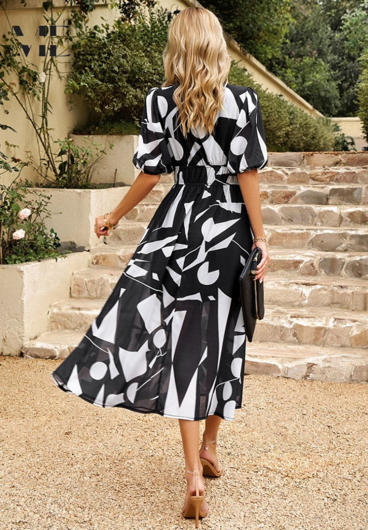 Amelia | Women's V-Neck Floral Summer Dress