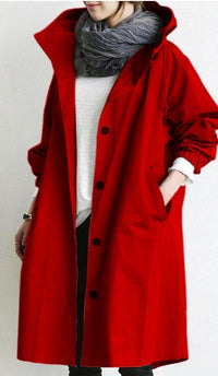 Brynn | Women’s Hooded Long Fit Trenchcoat
