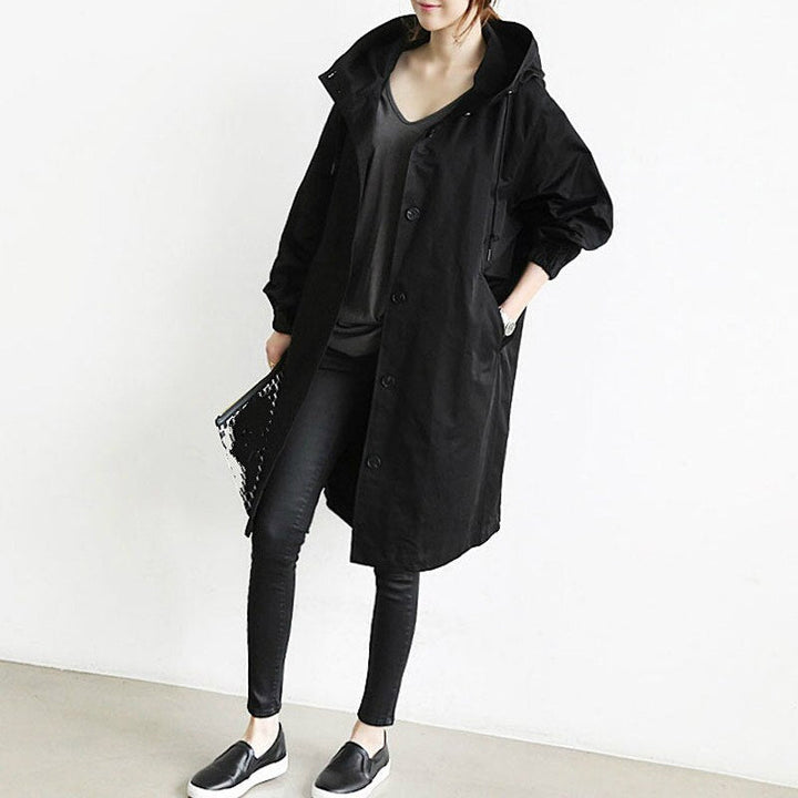 Brynn | Women’s Hooded Long Fit Trenchcoat