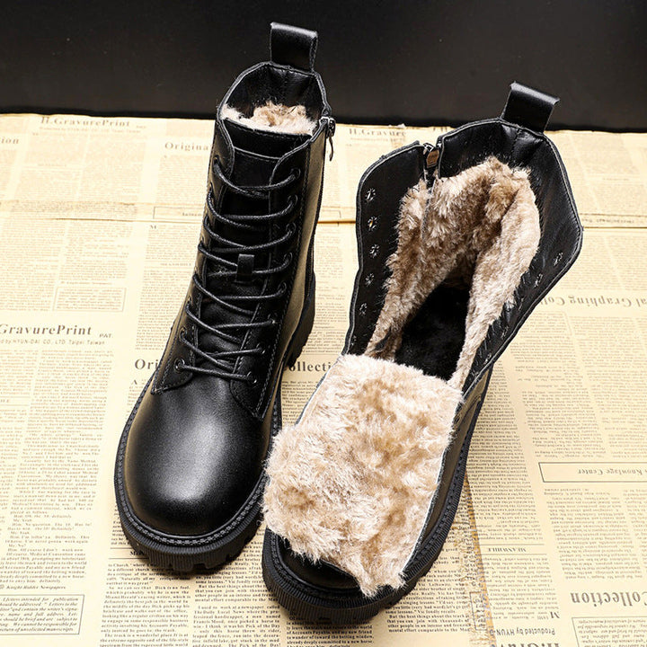 Chloe | Women's Classic Platform Zip-Up Boots
