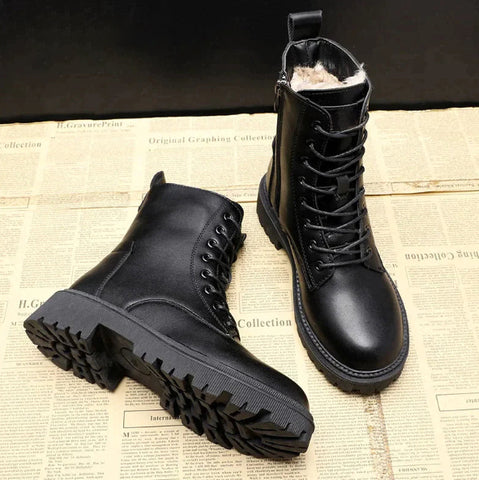 Chloe | Women's Classic Platform Zip-Up Boots