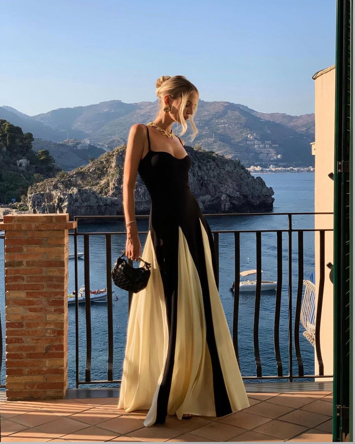 Delilah | Women’s Contrast Panel Wedding Guest Dress