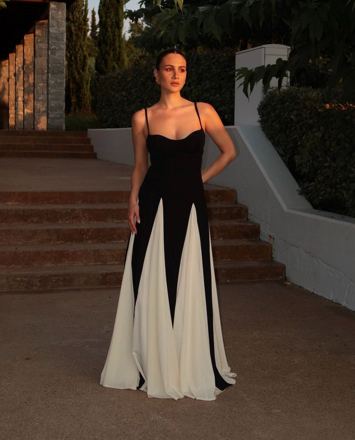 Delilah | Women’s Contrast Panel Wedding Guest Dress