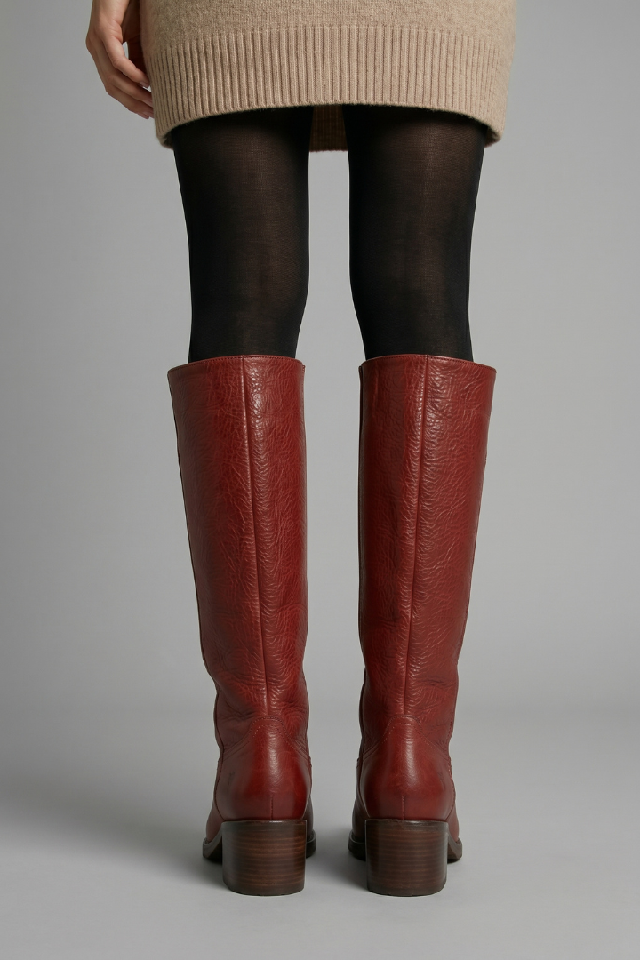 Anna | Women's Autumn Block Heel Knee High Boots