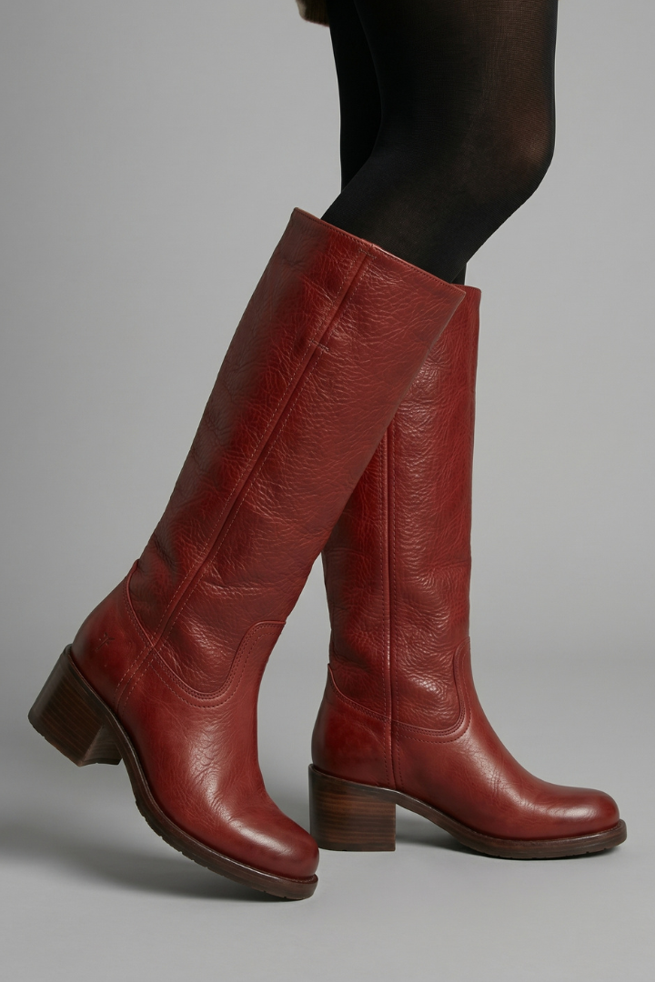 Anna | Women's Autumn Block Heel Knee High Boots
