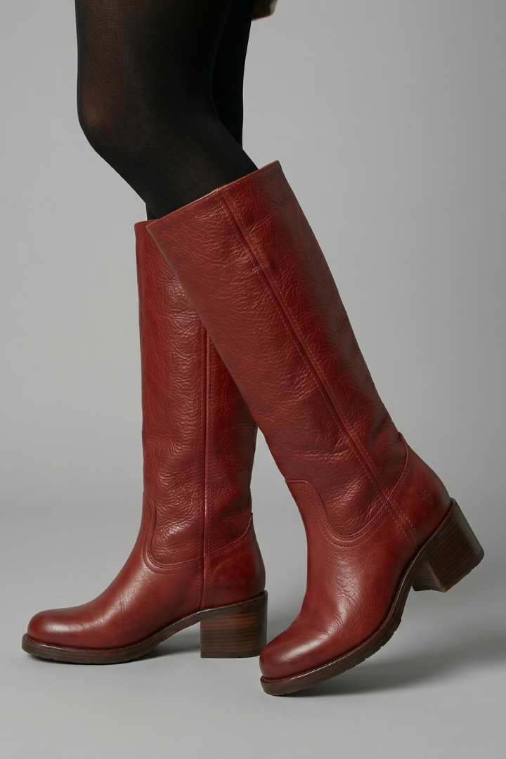 Anna | Women's Autumn Block Heel Knee High Boots