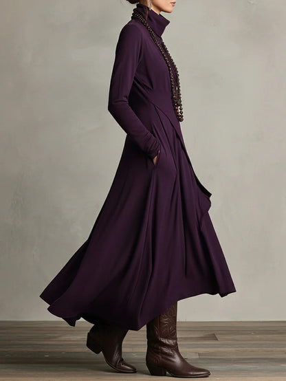 Lorelei | Women’s Casual Turtleneck Maxi Dress with Long Sleeves