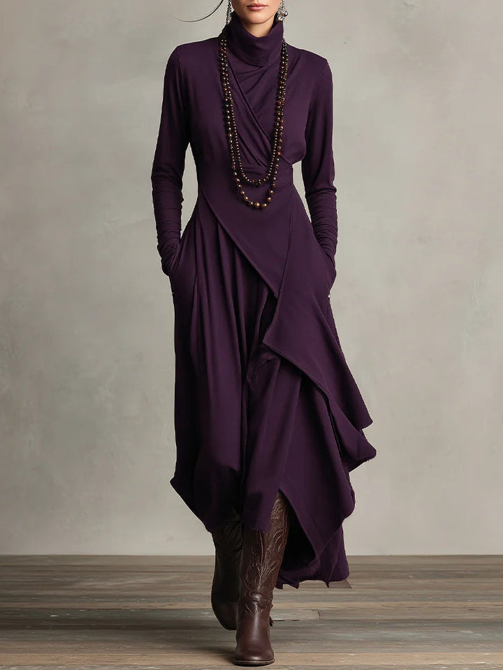 Lorelei | Women’s Casual Turtleneck Maxi Dress with Long Sleeves
