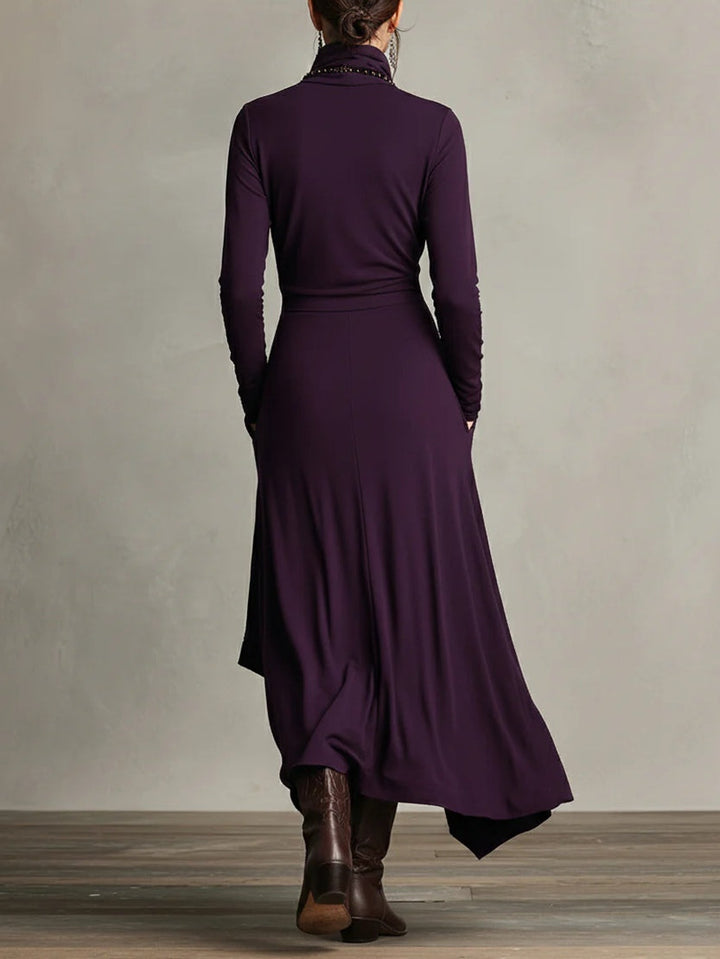 Lorelei | Women’s Casual Turtleneck Maxi Dress with Long Sleeves