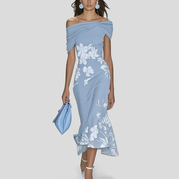 Danica | Women’s Elegant Floral Midi Dress