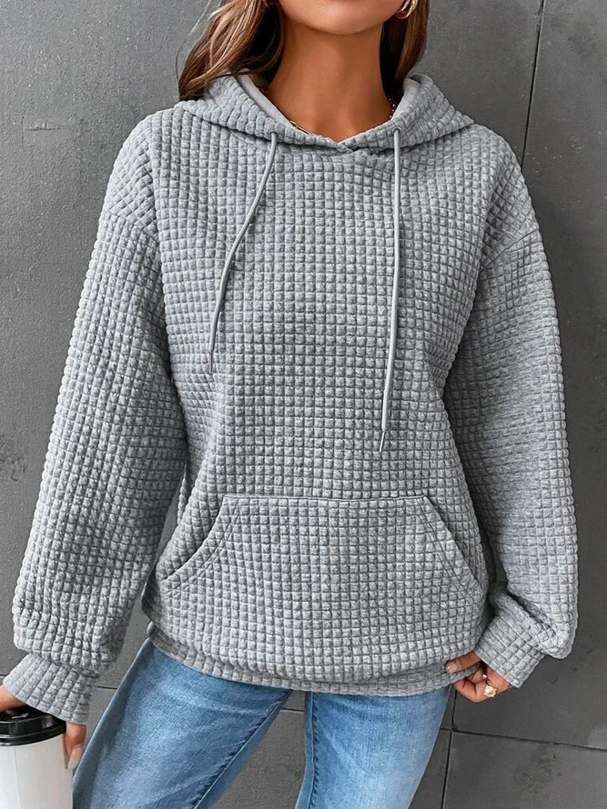 Reign | Women’s Textured Pouch Pocket Hoodie