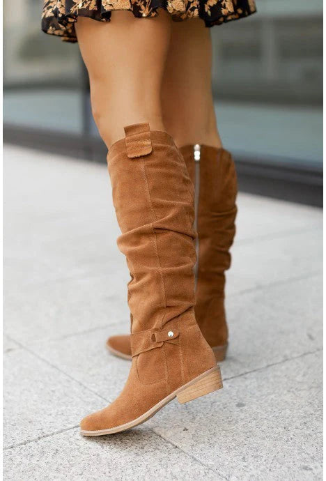 Jovie | Women’s Low Heel Knee High Cowboy Boots