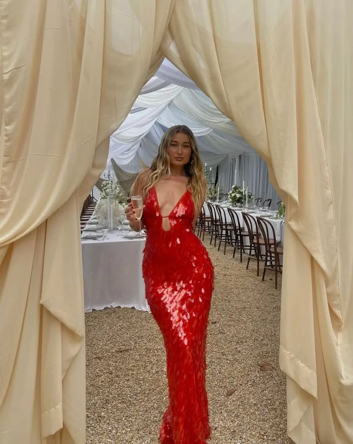 Tinley | Women’s Elegant Sequin Maxi Dress