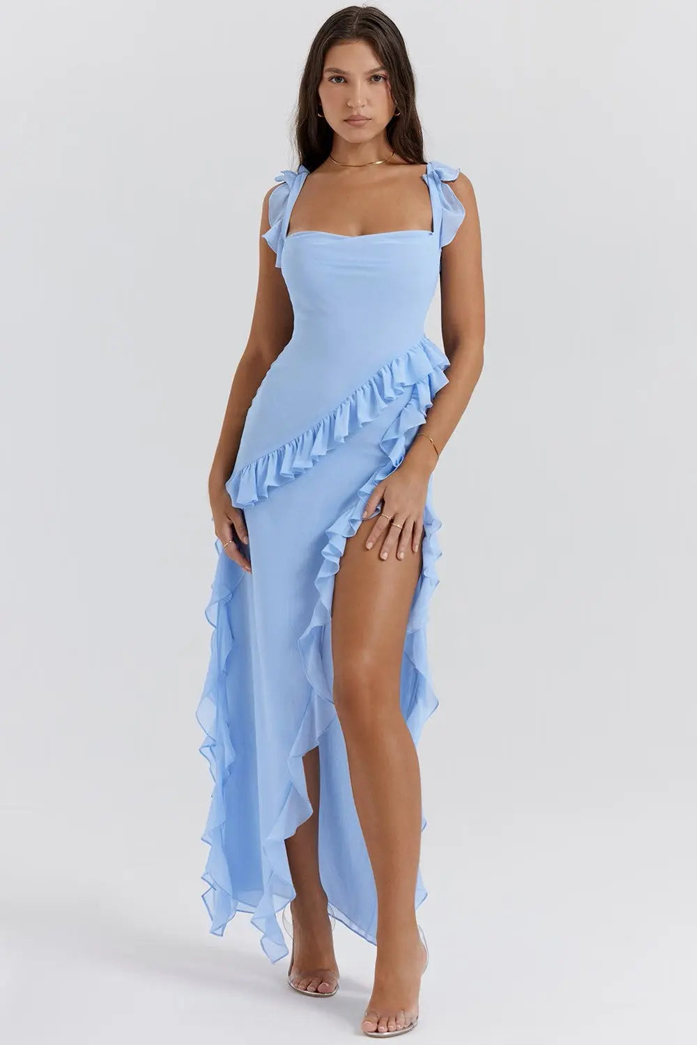 Bristol | Women’s Ruffled Maxi Evening Dress
