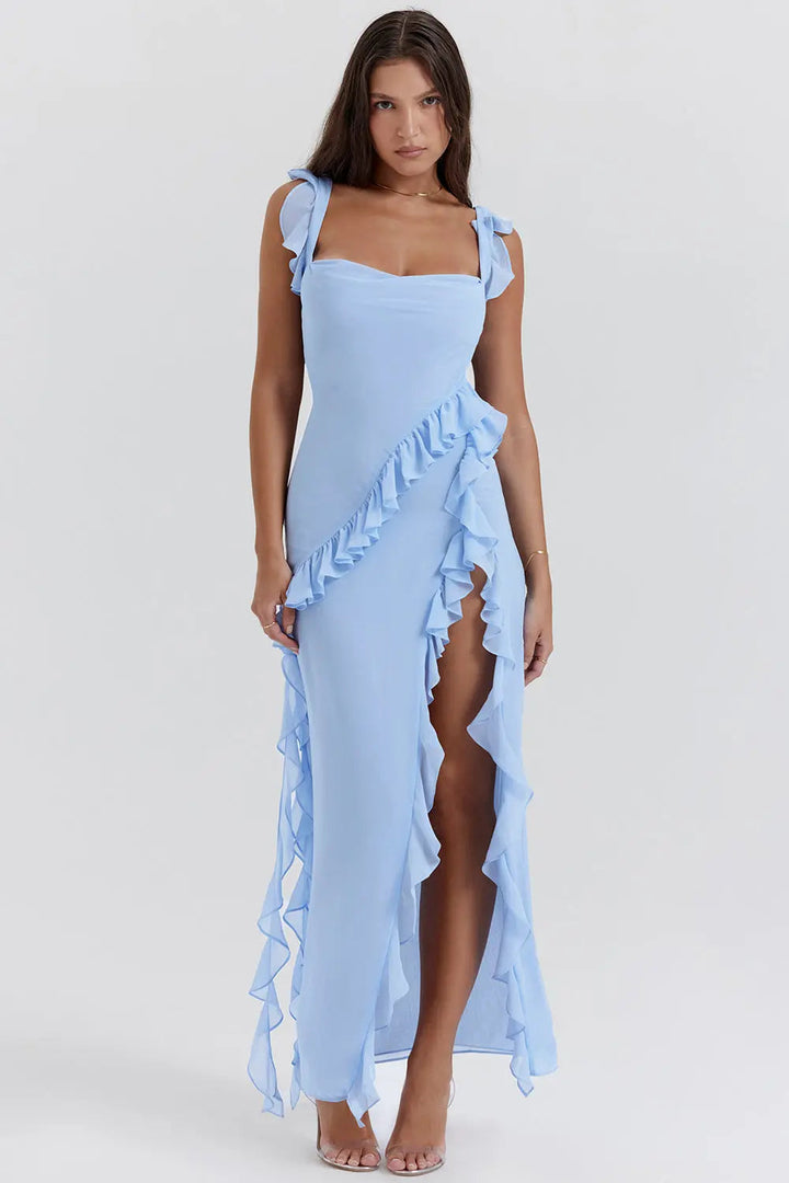 Bristol | Women’s Ruffled Maxi Evening Dress