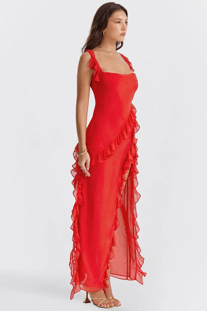Bristol | Women’s Ruffled Maxi Evening Dress