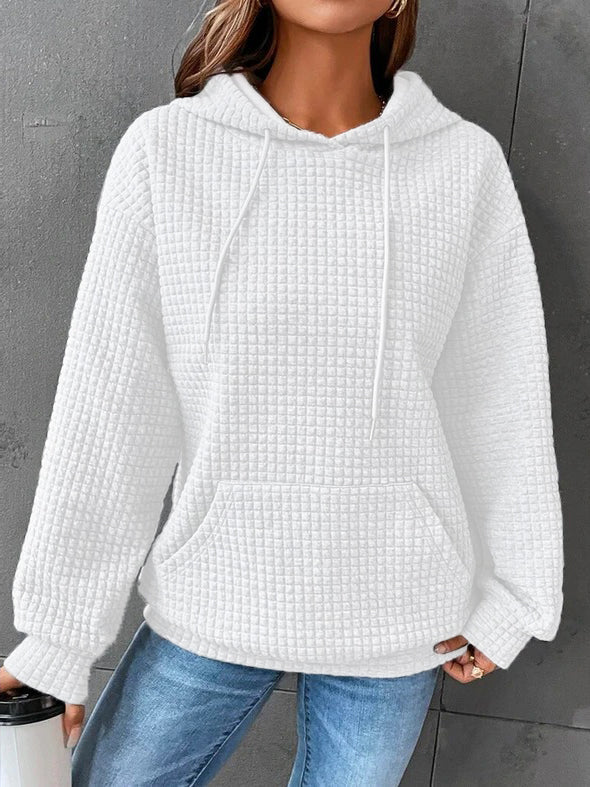 Reign | Women’s Textured Pouch Pocket Hoodie