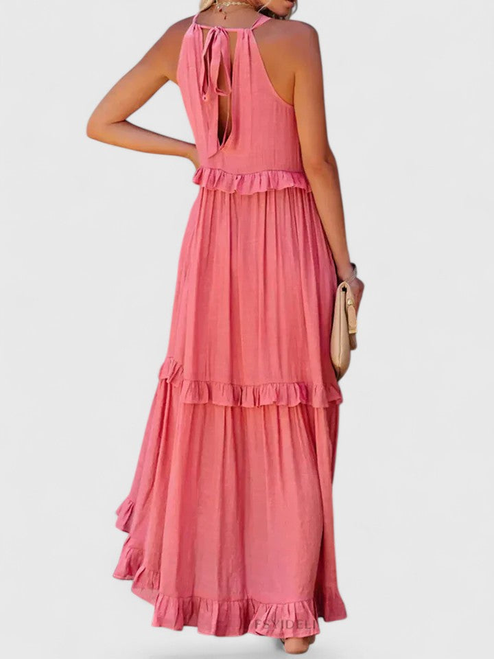 Amelie | Women's Elegant Draped Maxi Dress