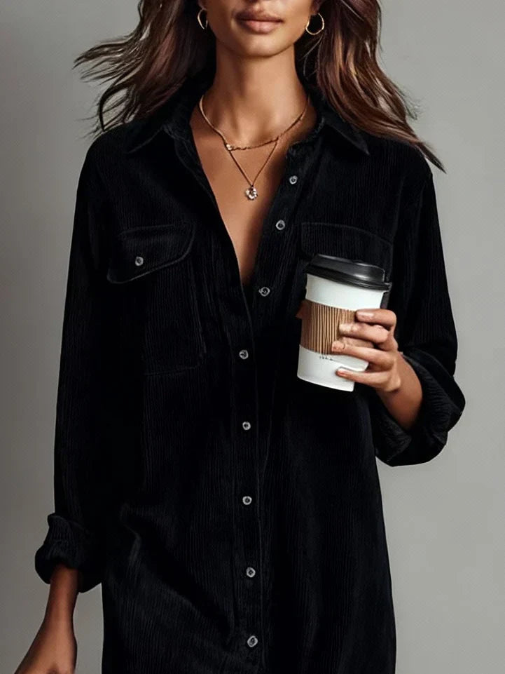 Kathi | Women's Elegant Button-Up Midi Dress