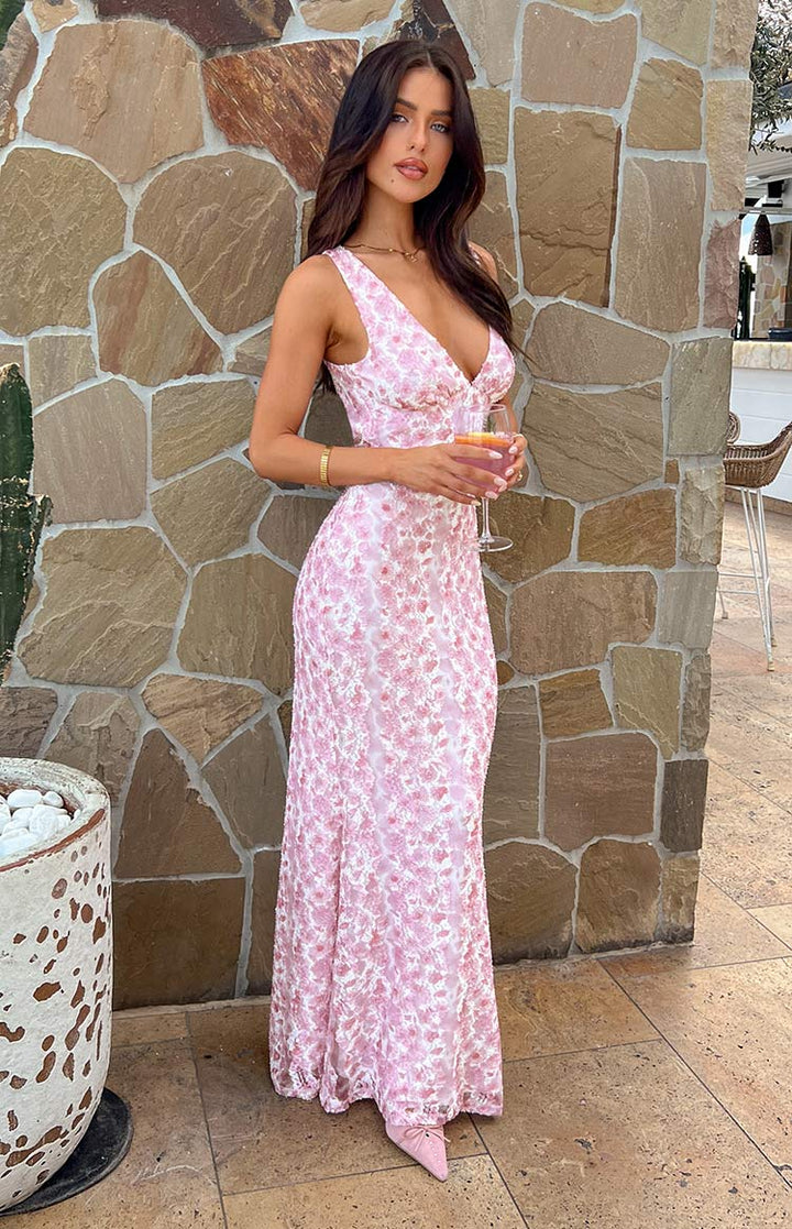 Indie | Women’s Floral Wedding Guest Maxi Dress