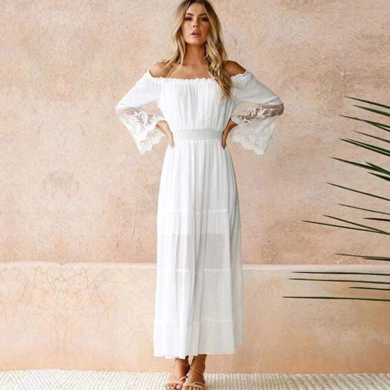 Nora | Women's Elegant Off-Shoulder Summer Dress