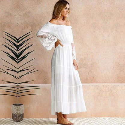 Nora | Women's Elegant Off-Shoulder Summer Dress