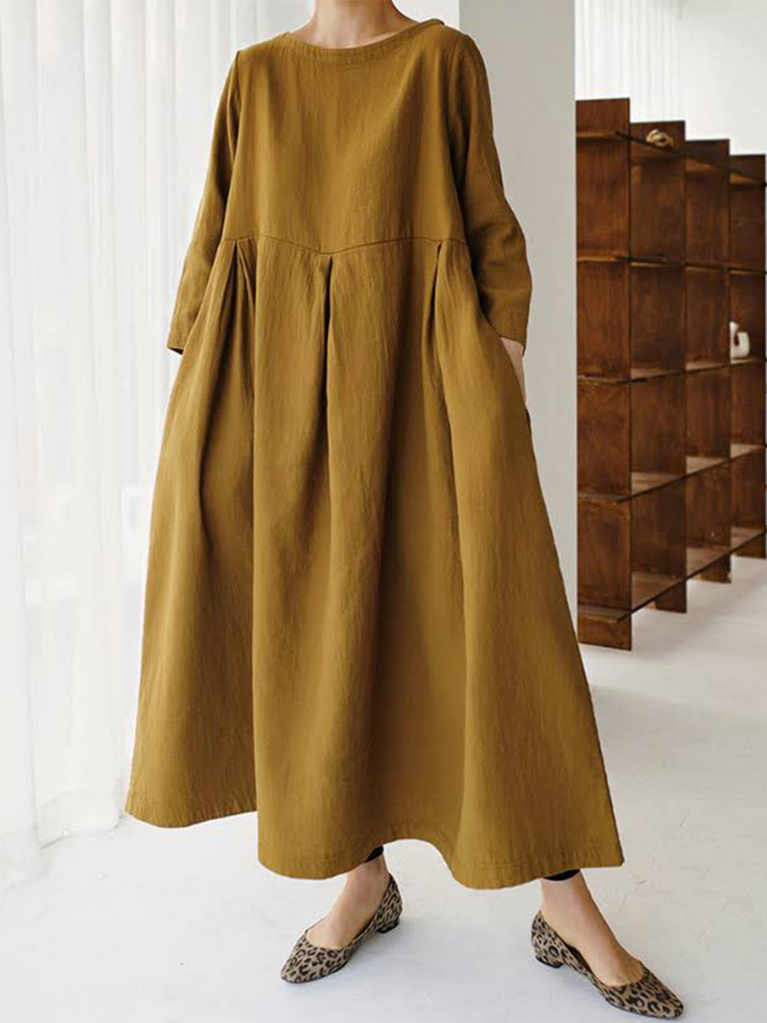 Salem | Women’s Casual Linen Maxi Dress