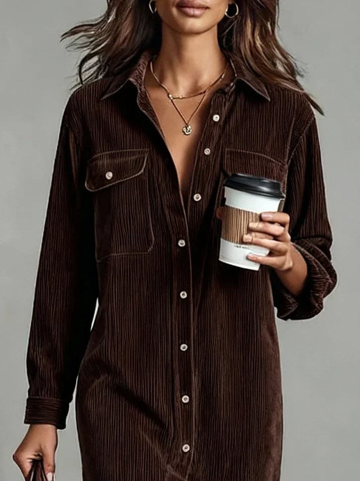Kathi | Women's Elegant Button-Up Midi Dress