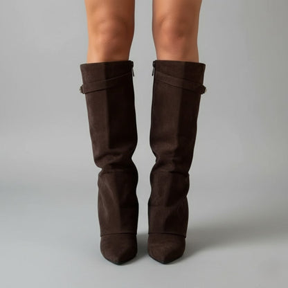 Sorcha | Women's Elegant Knee High Suede Boots