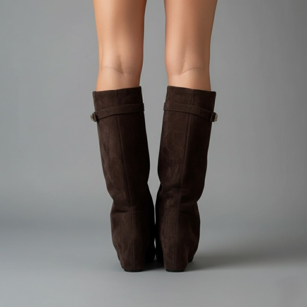 Sorcha | Women's Elegant Knee High Suede Boots